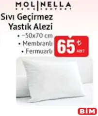 MOLİNELLA SIVI GEÇİRMEZ YASTIK ALEZİ  50X70 CM MOLİNELLA SIVI GEÇİRMEZ YASTIK ALEZİ  50X70 CM